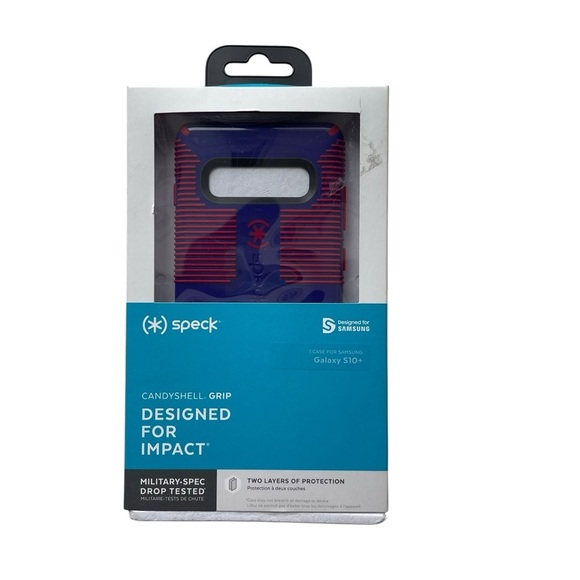 Speck Samsung Galaxy S10+ Candyshell Grip Phone Case in Purple & Red New - Picture 1 of 7